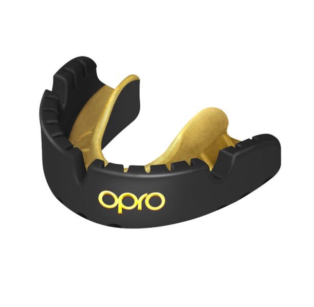 Протектор за уста за брекети  - Gold Level Black Mouthguard for Braces