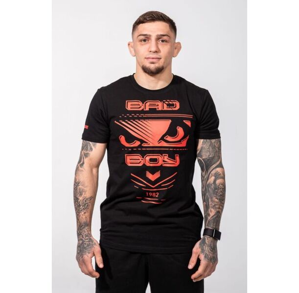 Тениска -  Bad Boy Fight Men's T-Shirt Regular Fit - Black/Red ​