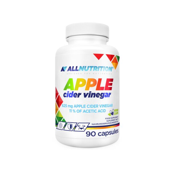 AllNutrition Apple Cider Vinegar - Ябълков Оцет, Разфасовка 90 caps