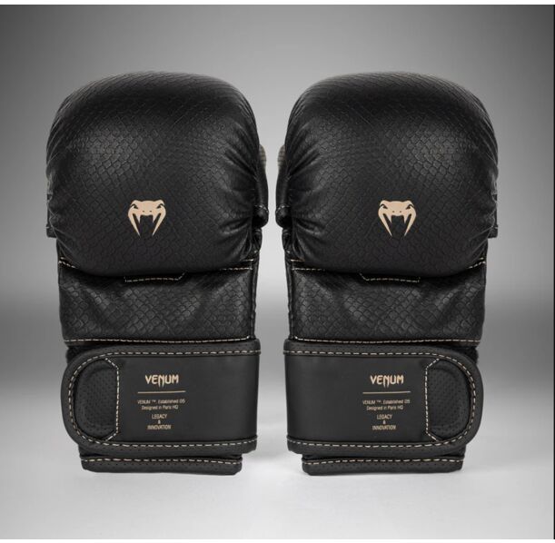 ММА РЪКАВИЦИ - Venum Impact Evo Scales MMA Sparring Gloves - Black​
