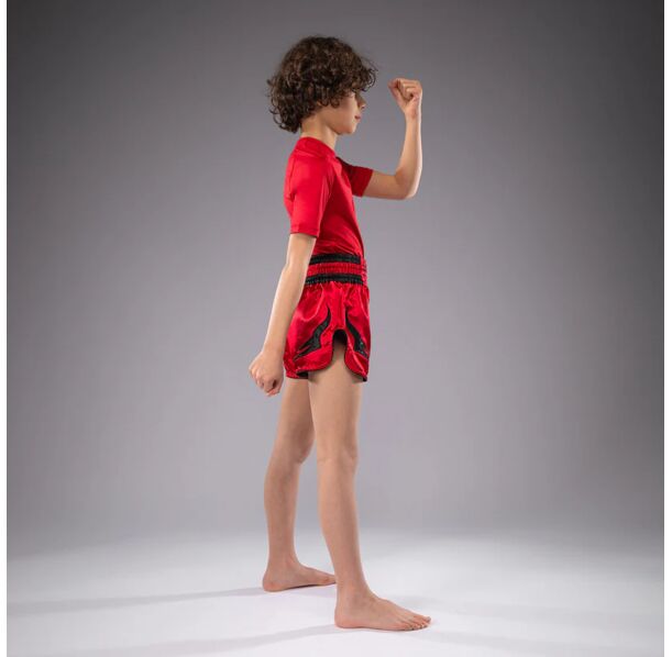 ДЕТСКИ Муай Тай Шорти - Venum Inferno Kids Thai Shorts - Cherry Red​