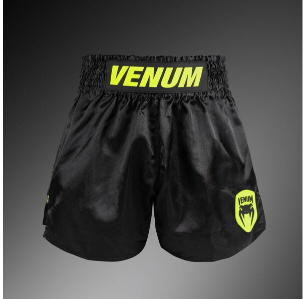 Муай Тай Шорти - Venum Classic Evo Muay Thai Shorts - Black/ Neon Yellow​