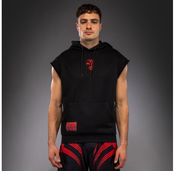 Суичър без ръкави - Venum x Mike Tyson Tiger Sleeveless Hoodie - Deep Black/Intense Red​
